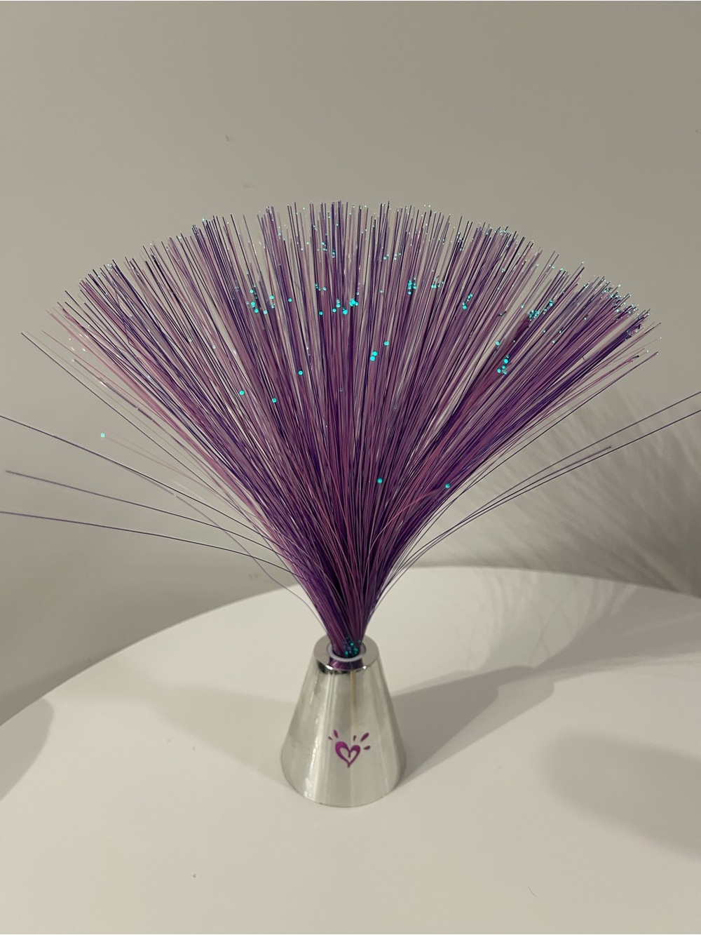 Justice Purple Fiber Optic Table Lamp